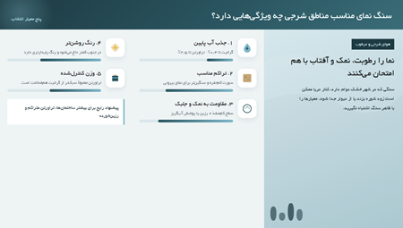 ویژگی های مناسب سنگ نما در مناطق شرجی ویژگی های مناسب سنگ نما در مناطق شرجی