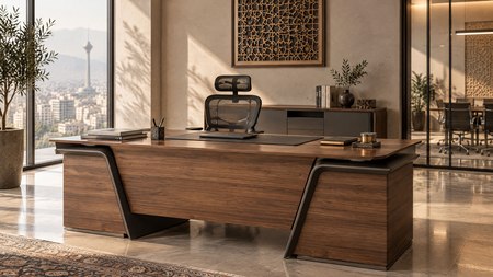 طراحی میز مدیریت متناسب با هویت شرکت
