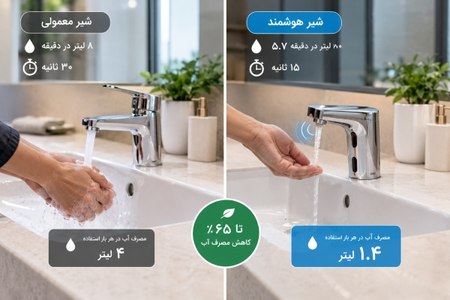 شیر روشویی و راهکارهای کاهش مصرف آب شیر روشویی و راهکارهای کاهش مصرف آب
