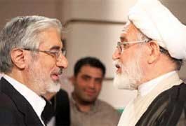 کیهان: اجازه دیدار موسوی وکروبی با بستگان درجه اول صادر شد