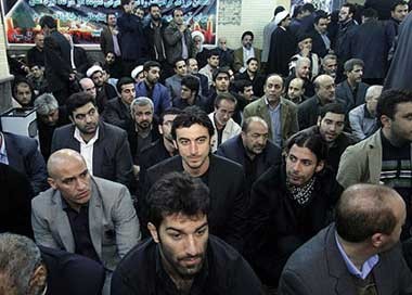 چهره های ورزشی در تشییع احمد رضایی