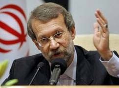 سخنرانی لاریجانی,قطع سخنرانی لاریجانی