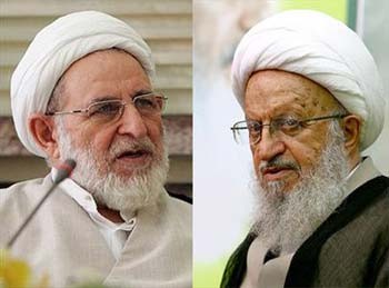  مواضع انتخاباتی آیتالله مکارم شیرازی و آیت الله یزدی,آیت الله یزدی,آیتالله مکارم شیرازی 