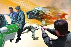 حوادث,شلیك پلیس به قاتل فراری