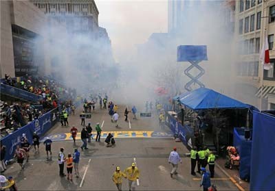 انفجارهای بوستون,حادثه انفجار مسابقات دو ماراتن شهر بوستون