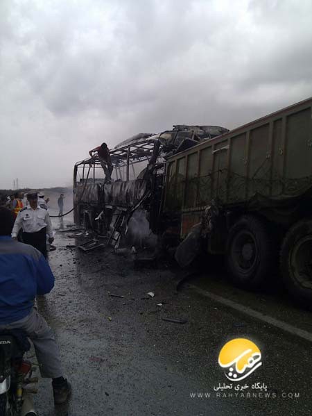 تصادف اتوبوس اهواز اصفهان,حوادث,تصادف وحشتناک