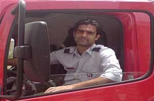 امید عباسی,آتش نشان