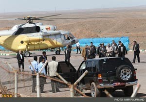 حادثه هلیکوپتر احمدی‌نژاد