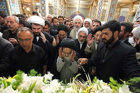  حسن روحانی, تشییع پیکر آیت الله طاهری اصفهانی