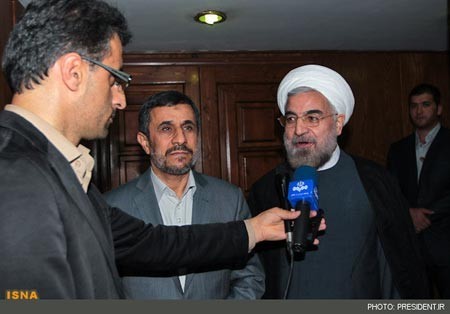 احمدی‌نژاد و روحانی,دیداراحمدی‌نژاد و روحانی