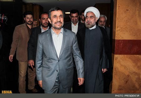 احمدی‌نژاد و روحانی,دیداراحمدی‌نژاد و روحانی