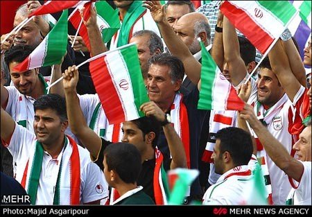 جشن صعود تیم ملی به جام جهانی در ورزشگاه آزادی 