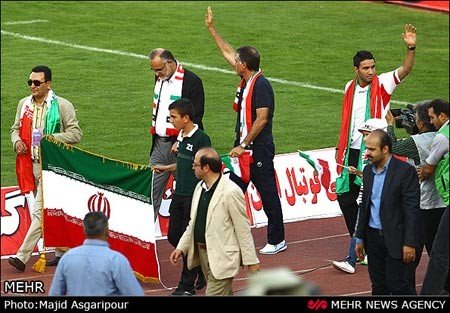 جشن صعود تیم ملی به جام جهانی در ورزشگاه آزادی 
