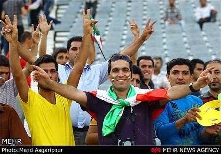 جشن صعود تیم ملی به جام جهانی در ورزشگاه آزادی 