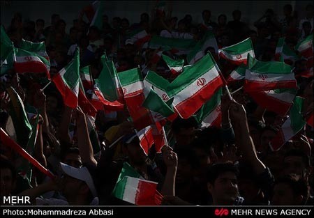جشن صعود تیم ملی به جام جهانی در ورزشگاه آزادی 