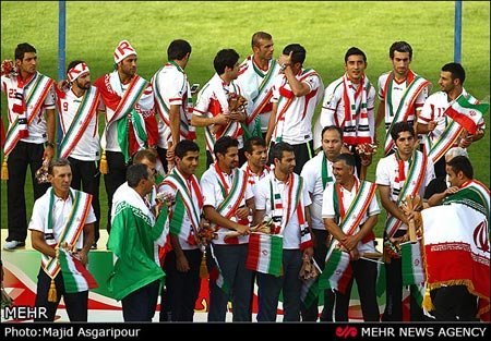 جشن صعود تیم ملی به جام جهانی در ورزشگاه آزادی 
