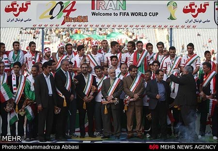 جشن صعود تیم ملی به جام جهانی در ورزشگاه آزادی 