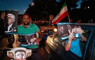 تجمع هوادارن نامزدها پس از مناظره