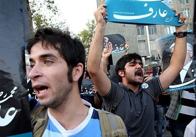 تجمع هوادارن نامزدها پس از مناظره
