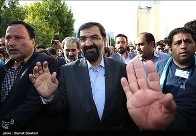 حامیان محسن رضایی,هواداران محسن رضایی در ورزشگاه شهید شیرودی تهران