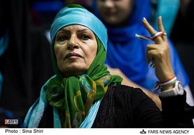 حامیان محسن رضایی,هواداران محسن رضایی در ورزشگاه شهید شیرودی تهران