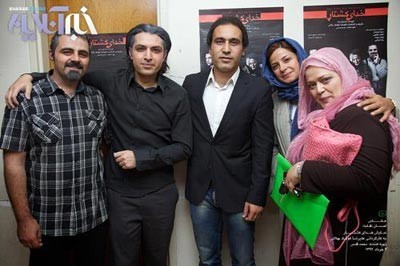مهدی مهدوی کیا,مهدوی کیا در کنار بازیگران,تجلیل از مهدوی کیا روی سن تئاتر