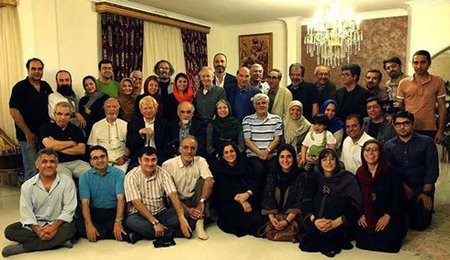 عکس های هنرمندان در منزل عارف,تقدير هنرمندان از عارف,عکس دیدنی هنرمندان و محمدرضا عارف
