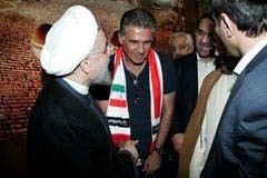 دیدار تیم ملی فوتبال با حسن روحانی,دیداررئیس جمهورباتیم ملی فوتبال,تبریک حسن روحانی به بازیکنان و کی روش
