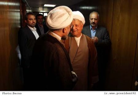 دیدار هاشمی و روحانی