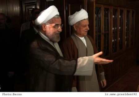 دیدار هاشمی و روحانی