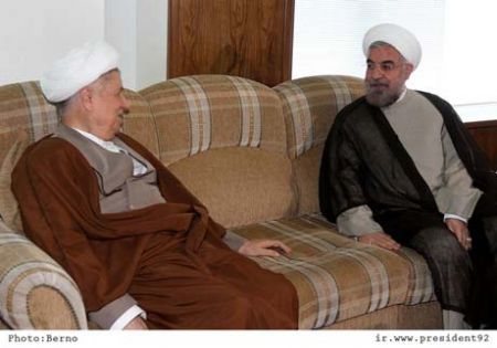 دیدار هاشمی و روحانی