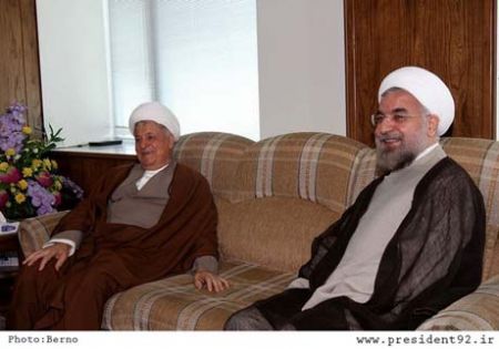 دیدار هاشمی و روحانی