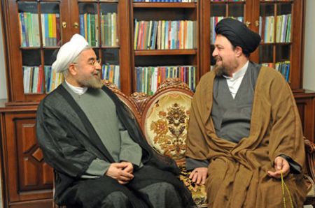 دیدار حسن روحانی با سید حسن خمینی