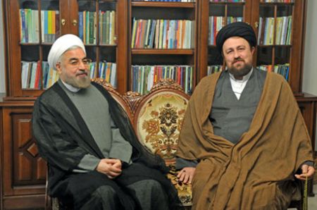 دیدار حسن روحانی با سید حسن خمینی