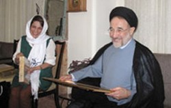 دیدار سیدمحمد خاتمی با نسرین ستوده