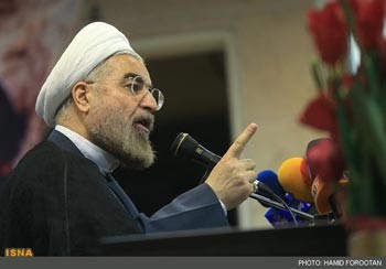حسن روحانی در مراسم محفل انس پیشکسوتان جهاد و شهادت 