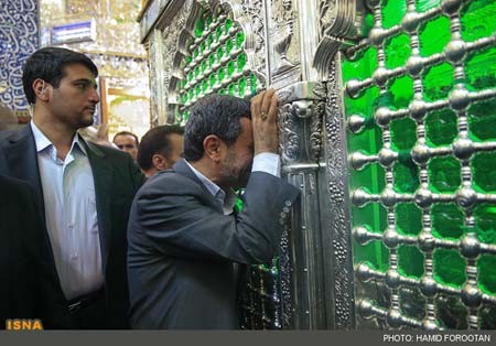 سفر احمدی‌نژاد به نجف,سفر احمدی‌نژاد به کربلا,تصاویر سفر احمدی‌نژاد به نجف و کربلا