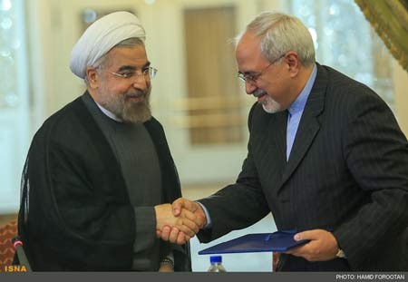 حسن روحانی, تودیع و معارفه صالحی و ظریف