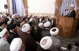 هاشمی رفسنجانی,دیدار هاشمی با مدرسین حوزه علمیه قم