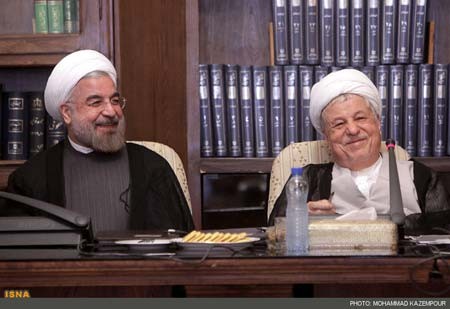 استقبال هاشمی از روحانی در مجمع تشخیص,حسن روحانی,نشست مجمع تشخیص مصلحت نظام