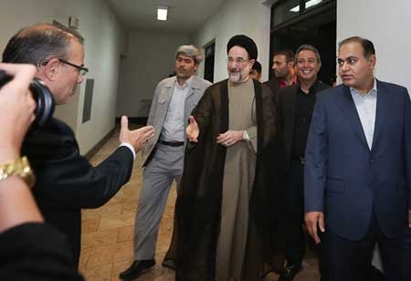 تصاویر خاتمی در اولین‌اکران فرزندچهارم