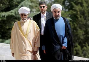 استقبال روحانی از سلطان قابوس