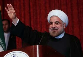 روحانی در دانشگاه تهران