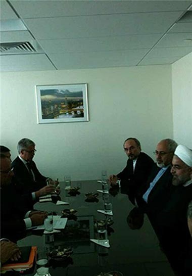 دیدار روسای‌ ایران با فرانسه