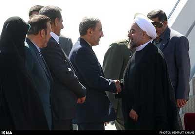 روحانی,تصاویر استقبال کنندگان رييس جمهور
