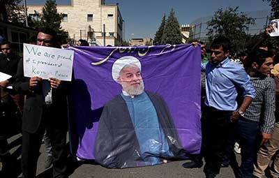 روحانی,تصاویر استقبال کنندگان رييس جمهور