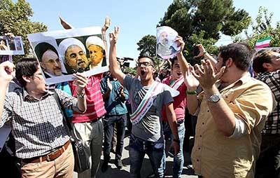 روحانی,تصاویر استقبال کنندگان رييس جمهور