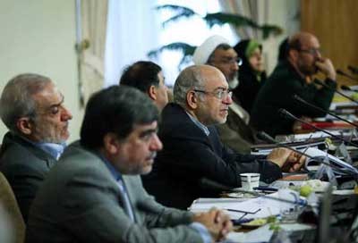 عکس  هیات دولت در میان خبرنگاران,  معاون اول رییس جمهور  ,زنگنه,