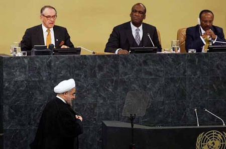 سخنرانی روحانی در سازمان ملل, تصاویر روحانی در سازمان ملل