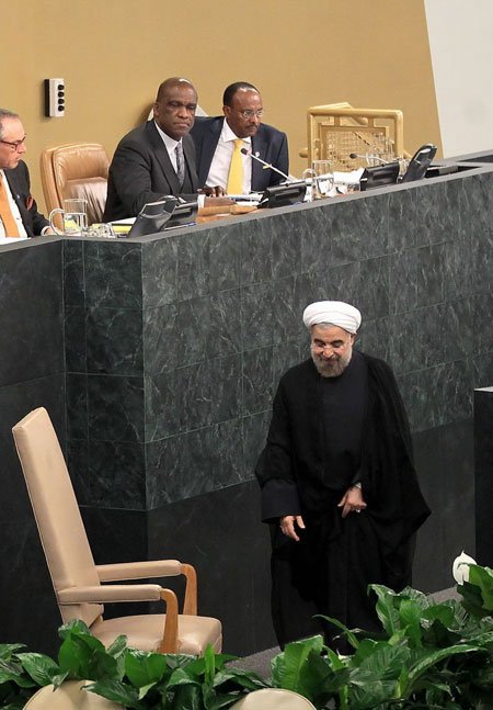 سخنرانی روحانی در سازمان ملل, تصاویر روحانی در سازمان ملل